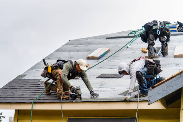 Professional Emergency Roof Repair technician working in Slingerlands, NY